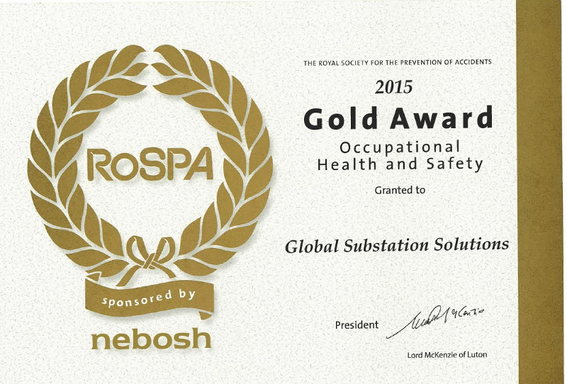 RoSPA_Gold_Award